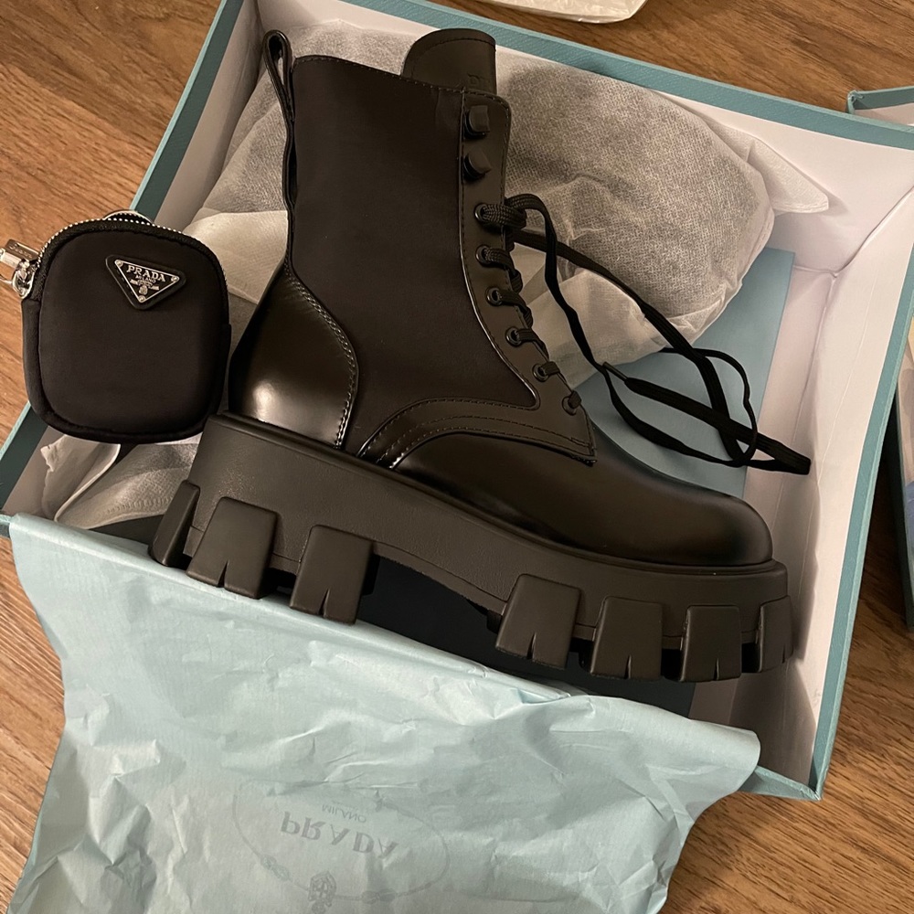 Prada boots monolith